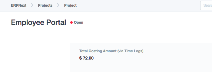 Costing in Project
